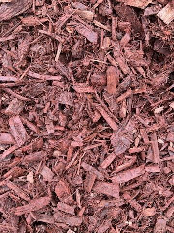 Painted Red Mulch